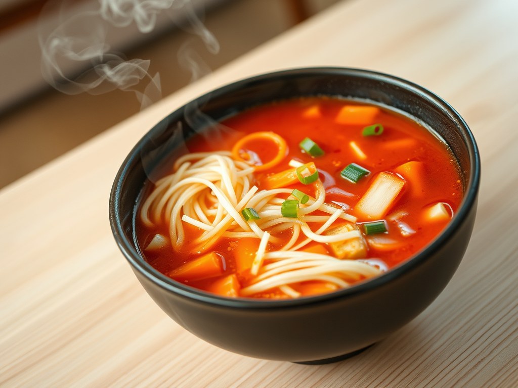 Chinese tomatensoep, AI-gegenereerde illustratie