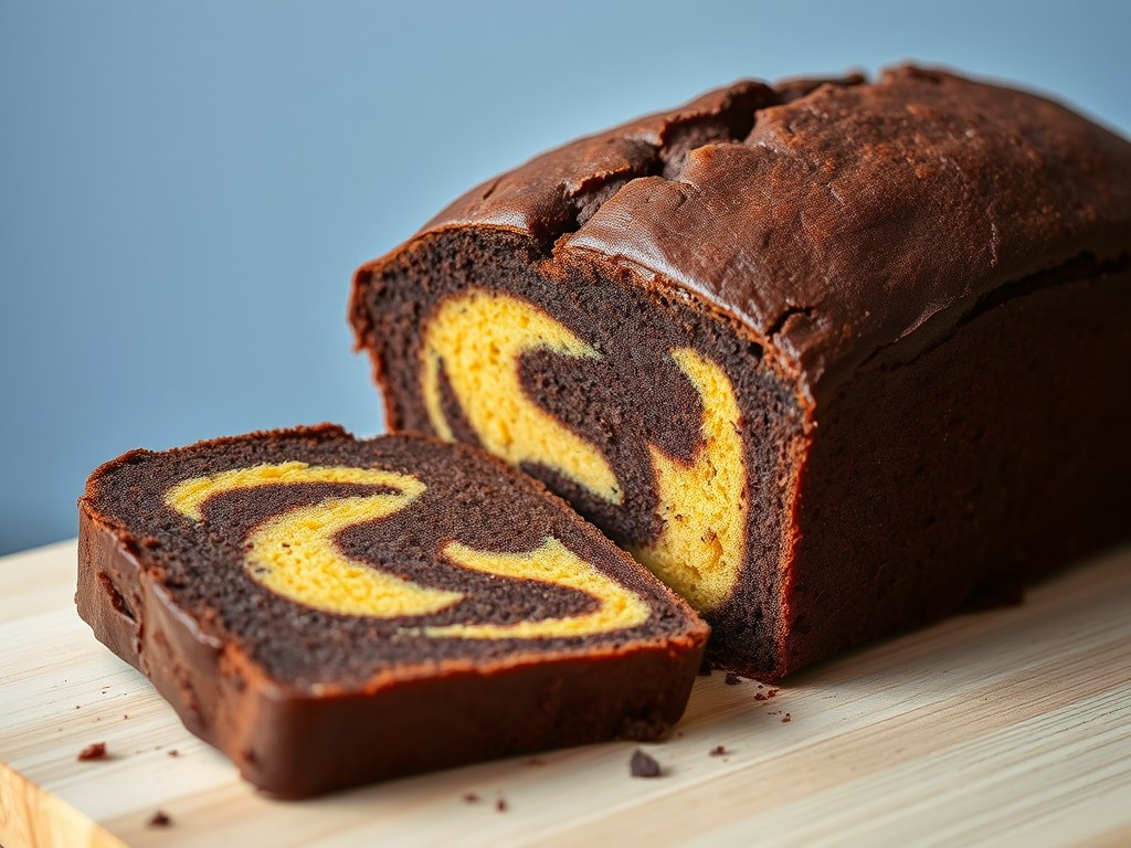Chocolade-advokaatcake, AI-gegenereerde illustratie
