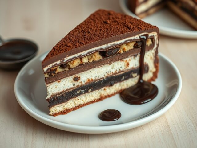 Chocolade-amaretti cassata uit Delicious
