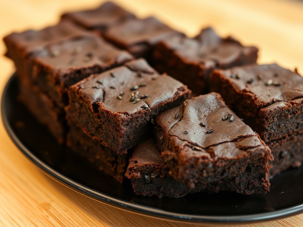 Chocolade Chilibrownie, AI-gegenereerde illustratie