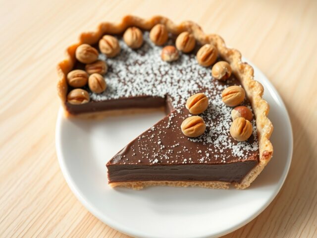 Chocolade-hazelnotentaart