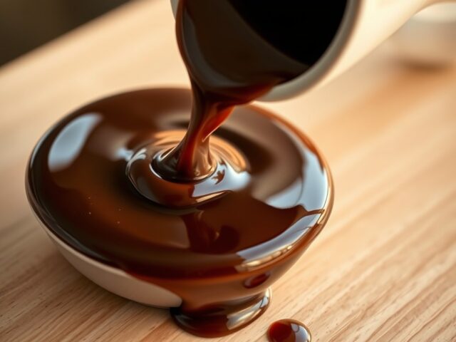 Chocolade-karamelsaus