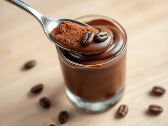 Chocolade-koffiemousse