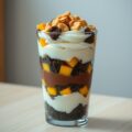 Chocolade-Mango Trifle met Fortune Crumble
