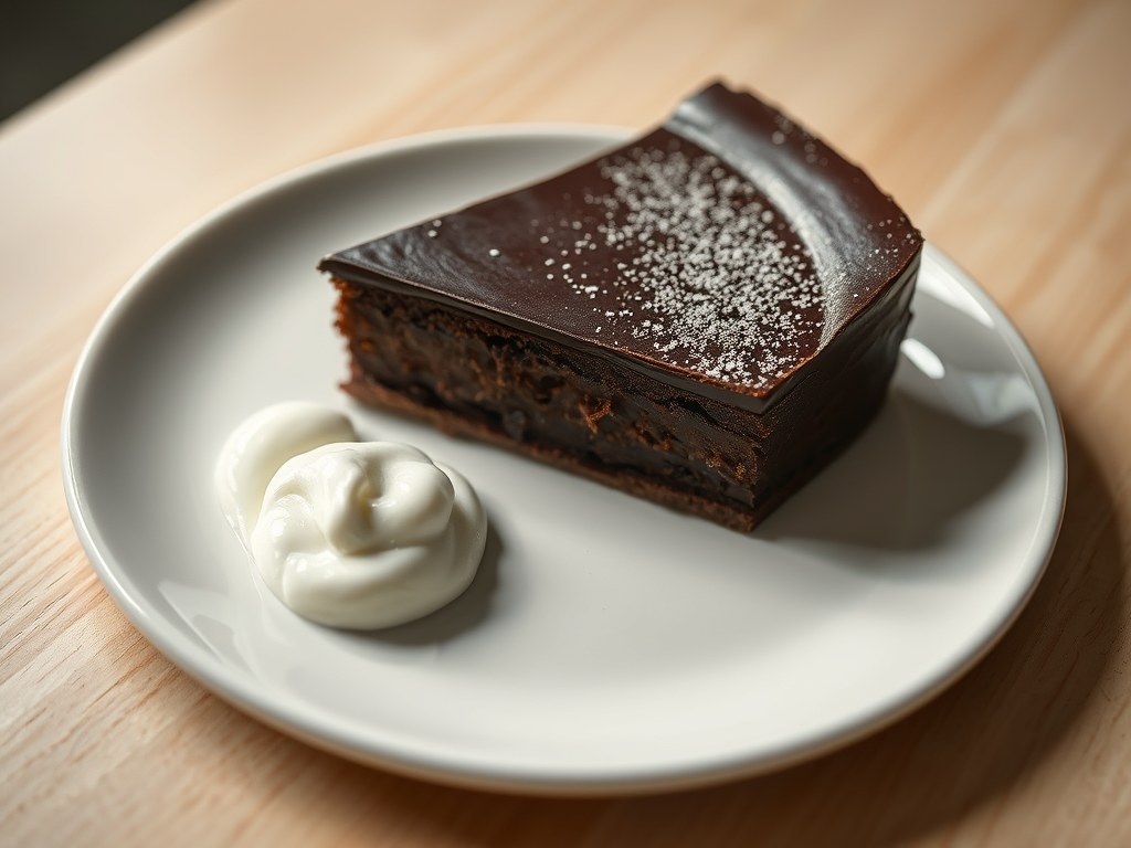 Chocolade Marquise, AI-gegenereerde illustratie