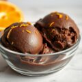 Chocolade-sinaasappelijs