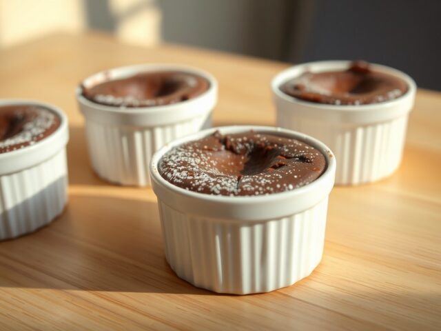 Chocolade souffleetjes met Baileys