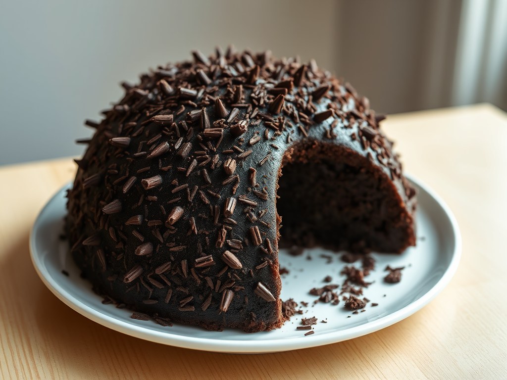 Chocolade stekelvarken, AI-gegenereerde illustratie