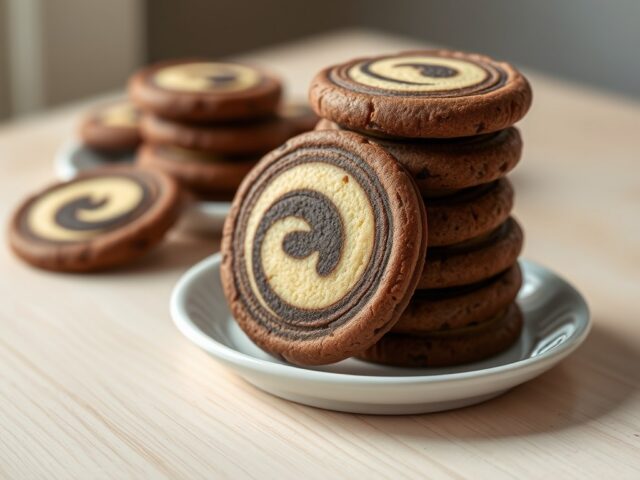 Chocolade-swirl koekjes