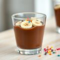 Chocolade toetje met banaan