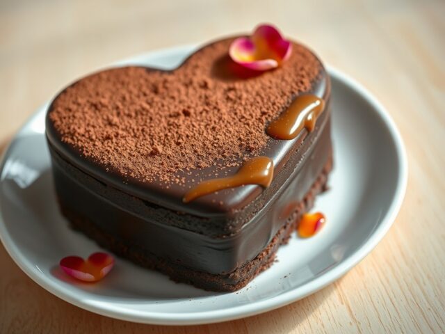 Chocolade truffelhart