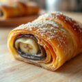 Chocoladebroodje met banaan