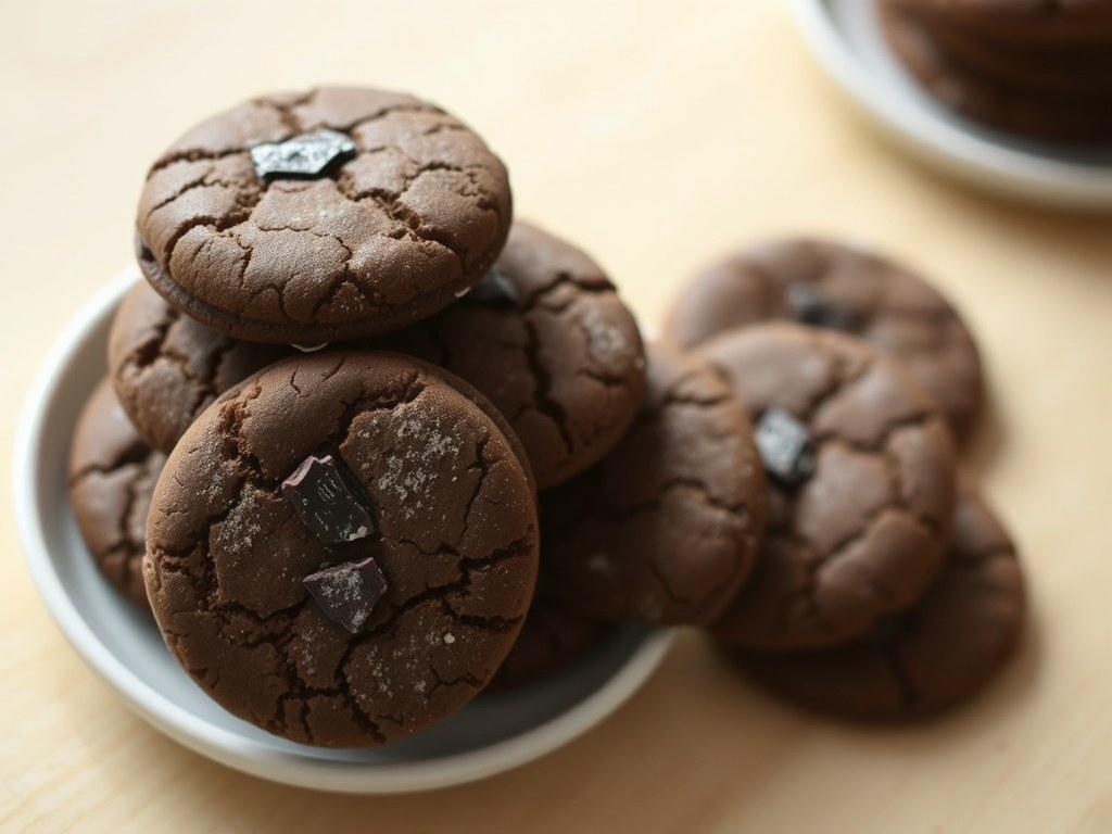 Chocoladekoekjes, AI-gegenereerde illustratie