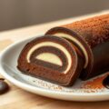chocoladeterrine in drie lagen met een witte choco