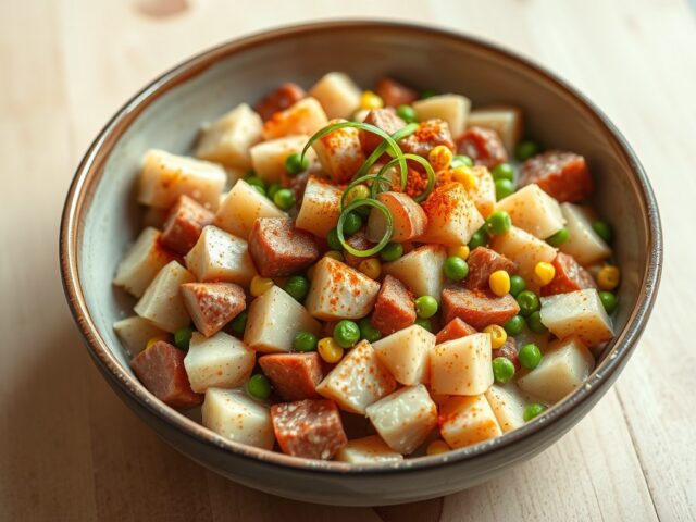 Chorizo-aardappelsalade
