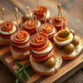 Chorizocanapé (Banderillas de chorizo)