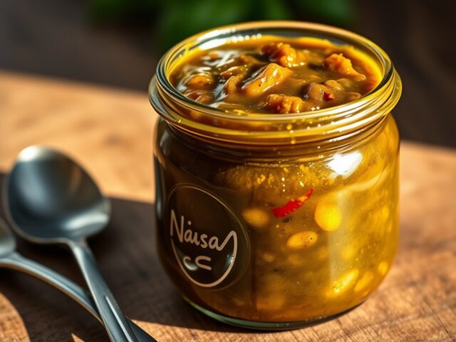 Chutney van groene tomaten