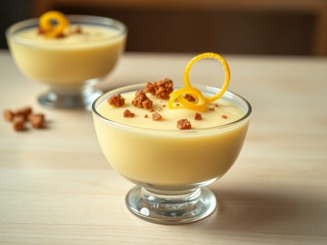 Citroenmousse met speculaas