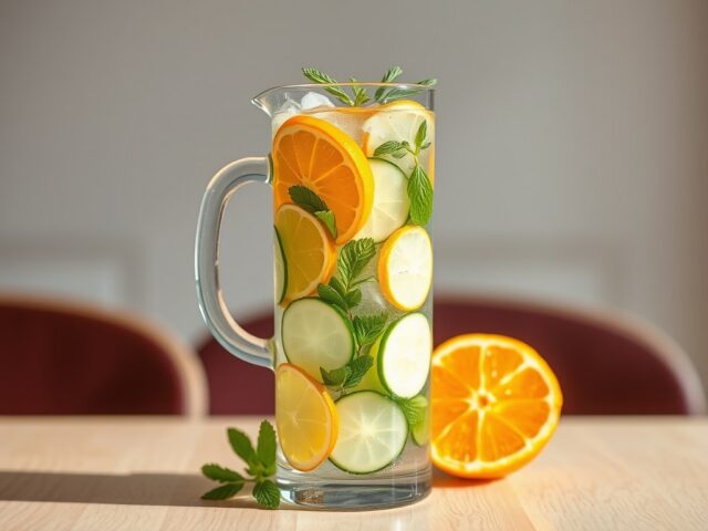 Citrus – komkommerwater met munt