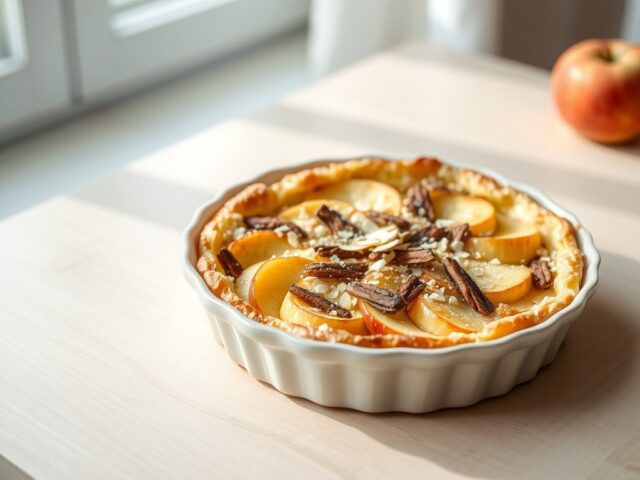 Clafoutis met appeltjes en speculaas