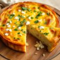 Clafoutis met geitenkaas en kruiden