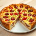 Clafoutis met ricotta en kerstomaatjes