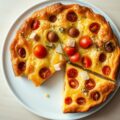 Clafoutis van tomaten met hesp
