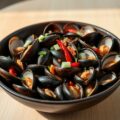 Clams met gember, knoflook en zwarte bonen
