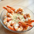 Cocktailgarnalen met soja dressing