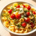 Conchiglie met courgette en kerstomaten