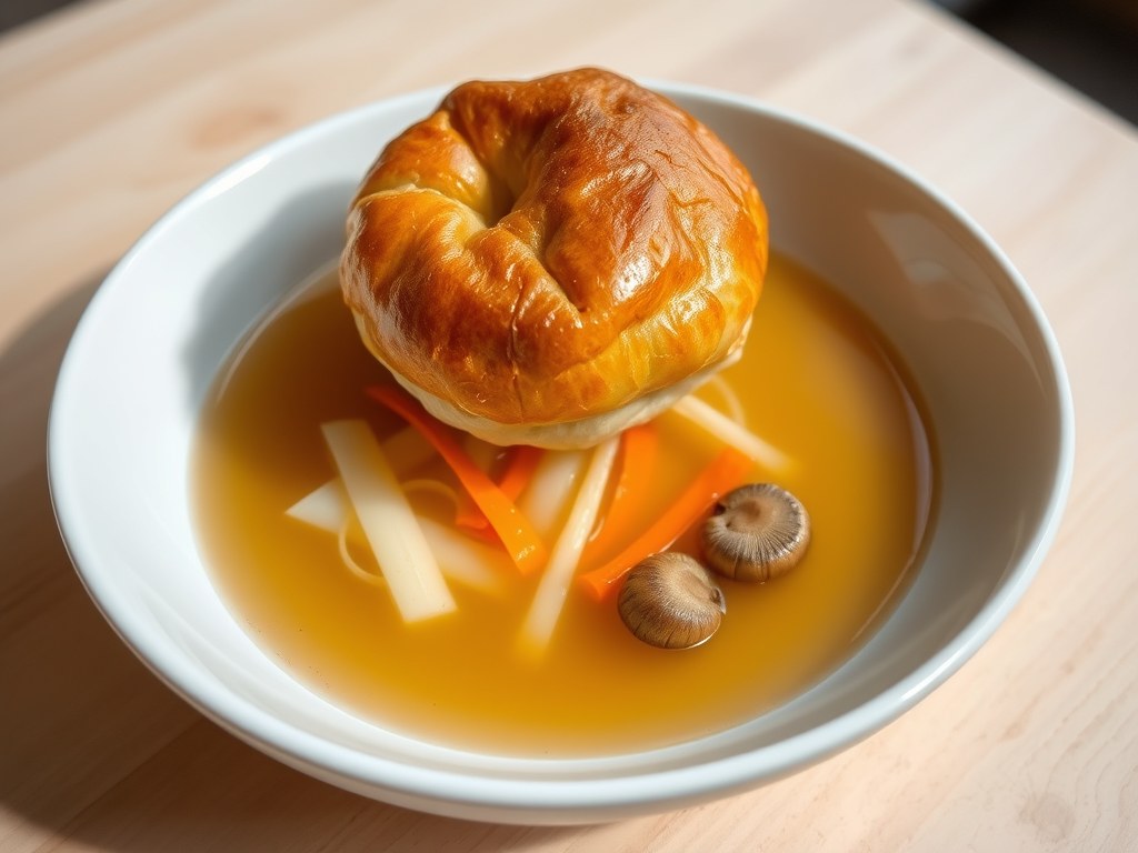Consommé surprise (zie opm), AI-gegenereerde illustratie