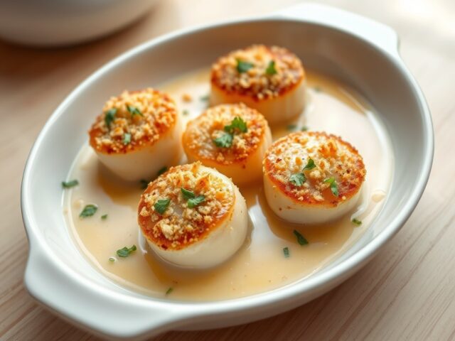 Coquilles in een Citroensaus
