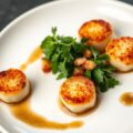 Coquilles in truffel dressing