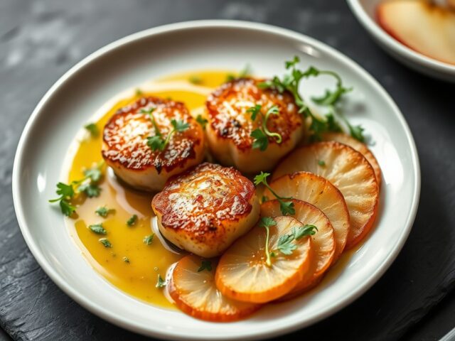 Coquilles met Appel