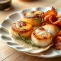 Coquilles met Bacon en Cider