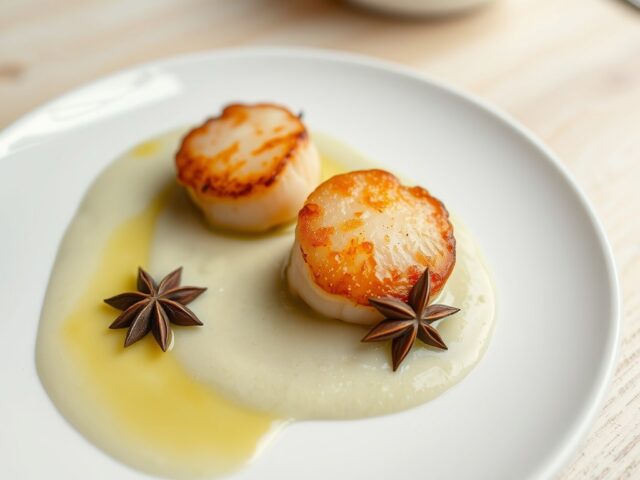 Coquilles met een Venkelpureetje