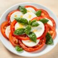 Coupe Caprese (met mozarella en basilicum)