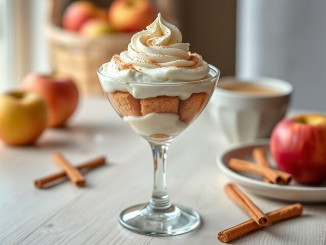 Coupes met appelbavarois