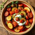 Courgette-chorizosaus