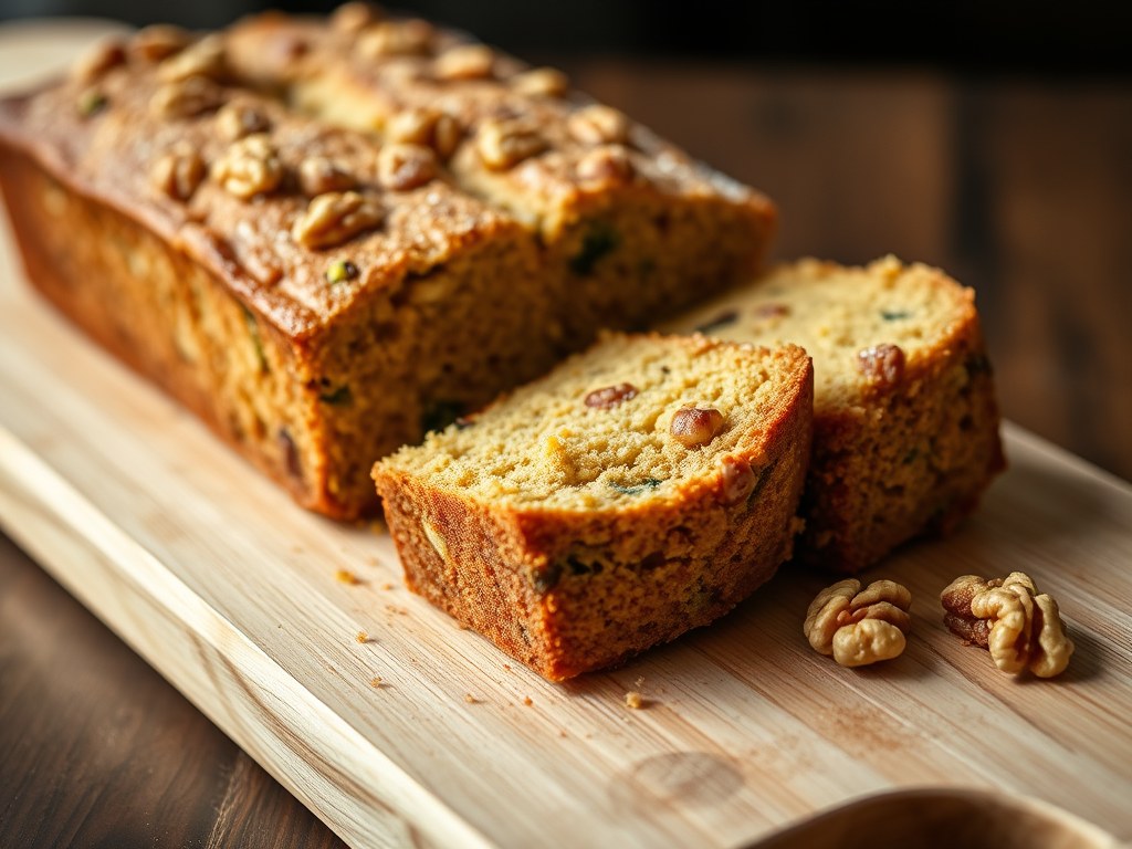 Courgettecake, AI-gegenereerde illustratie