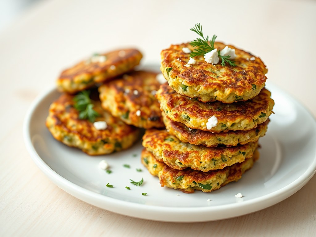 Courgettekoekjes, AI-gegenereerde illustratie