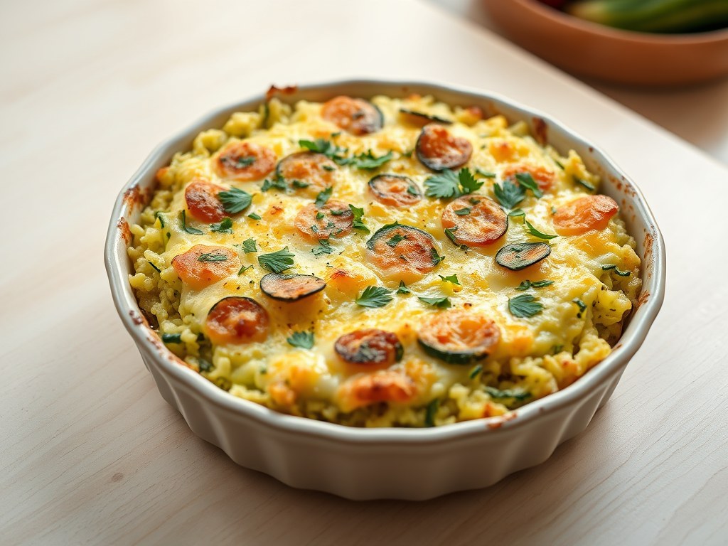 Courgettes uit de oven, AI-gegenereerde illustratie