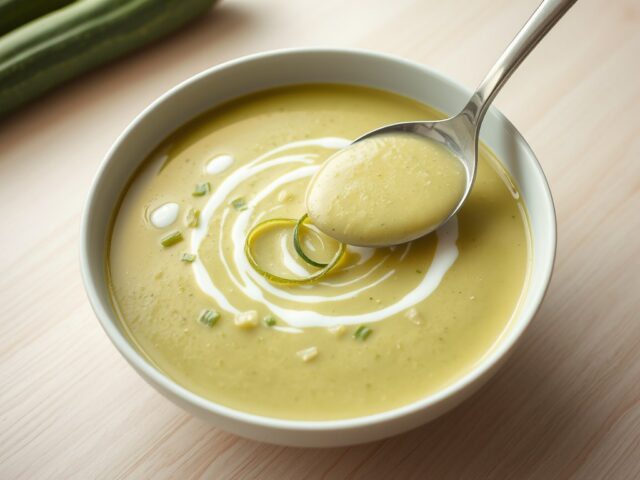 Courgettesoep met prei