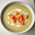 Courgettesoep met zalm