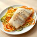 Courgettespiraaltjes met heilbot