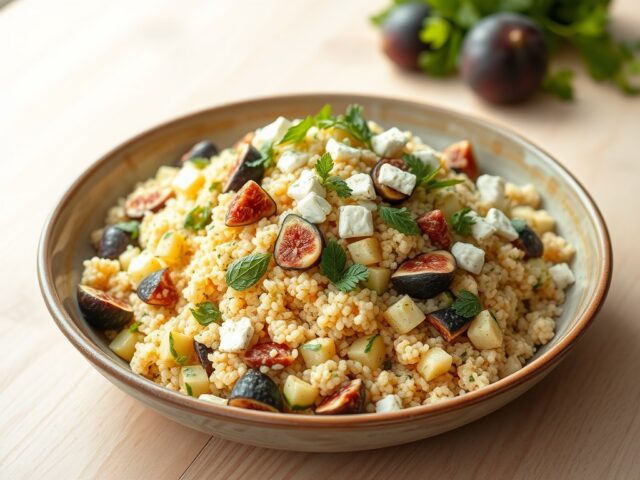 Couscous met Gedroogde Vijgen en Feta