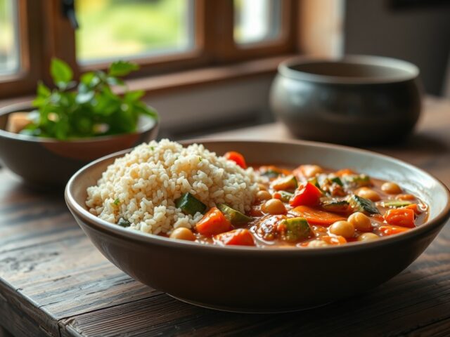 Couscous met groentesaus