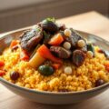 Couscous met kalfsvlees, groenten en dadels