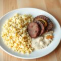 CousCous met room en kummel en gebakken lever