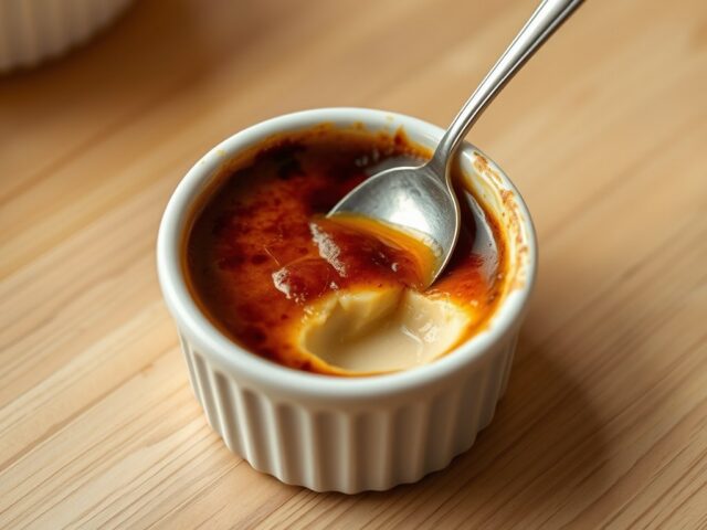 Créme brulee met koffie